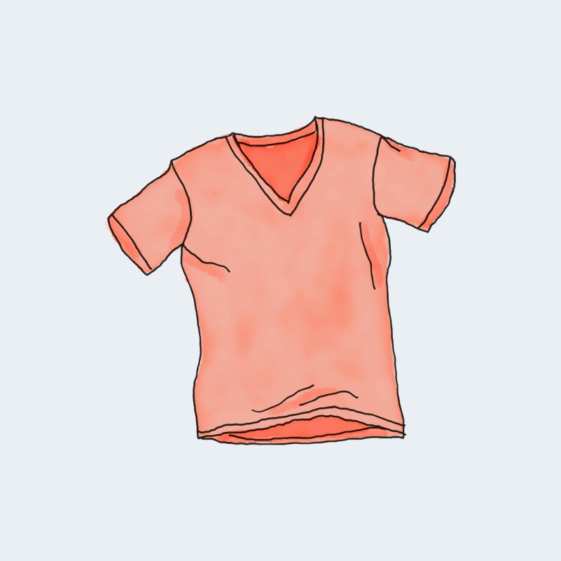 V-Neck T-Shirt - Bilde 1